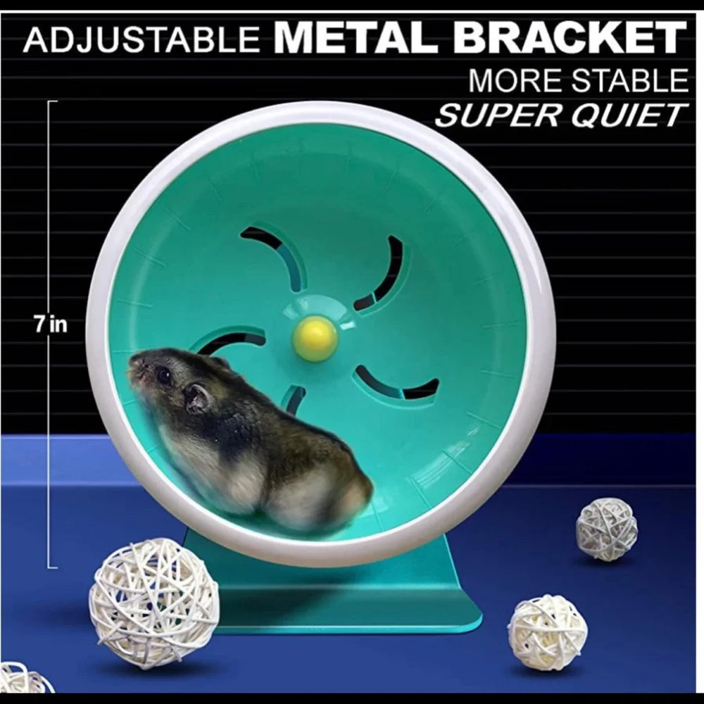 7inch silent spinner hamster wheel